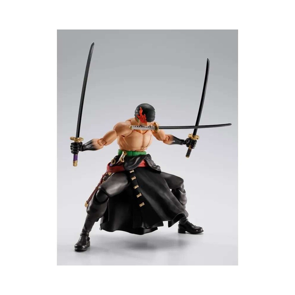 BANDAI ONE PIECE RORONOA ZORO KING OF HELL VER. S.H. FIGUARTS SERIES ACTION FIGURE