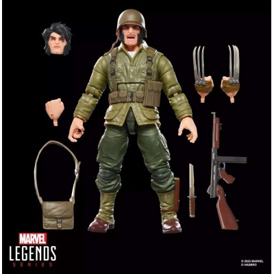 MARVEL LEGENDS WOLVERINE WWII LOGAN BAF EXECUTIONER ACTION FIGURE HASBRO