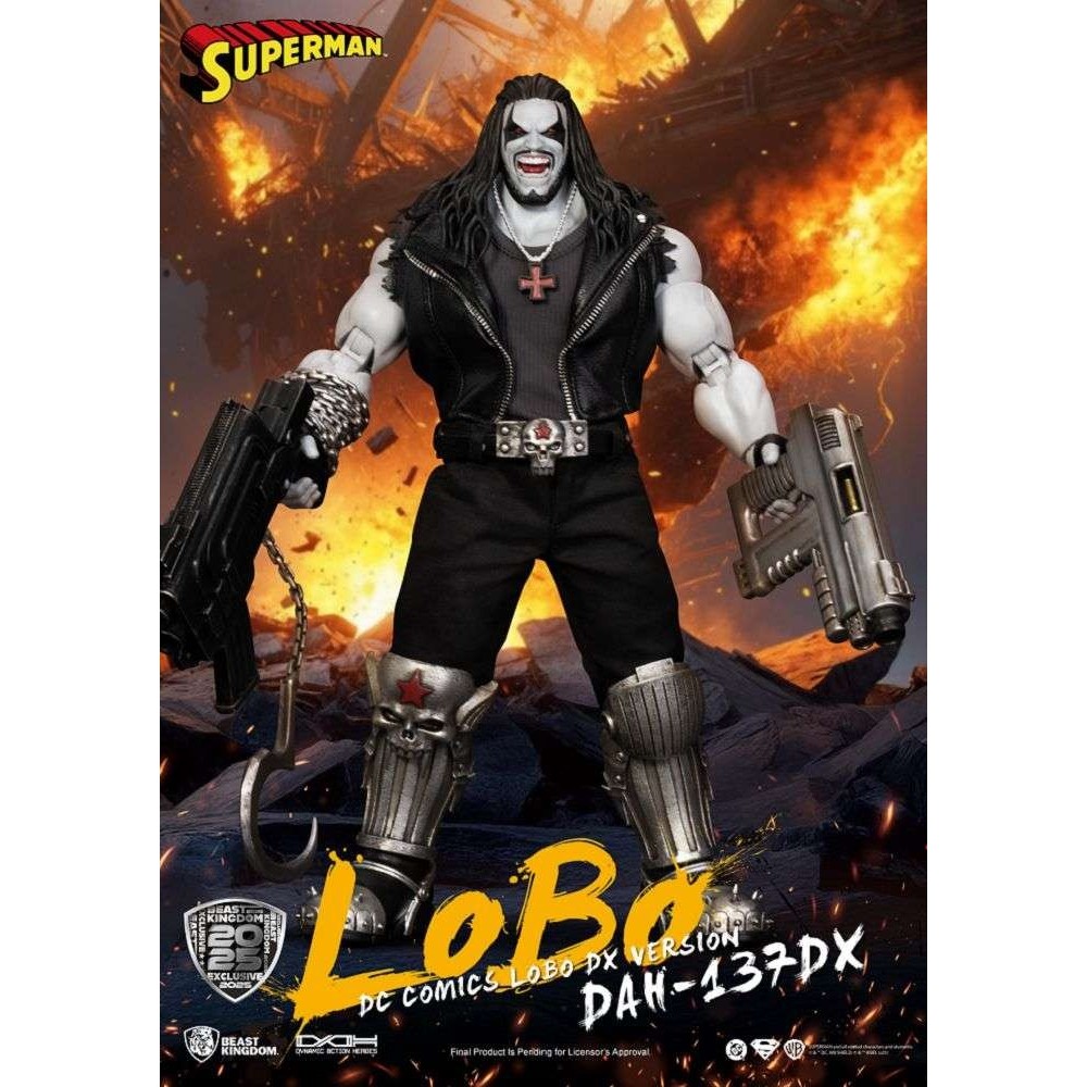 DC COMICS DAH-137DX LOBO DX VERSION ACTION FIGURE BEAST KINGDOM