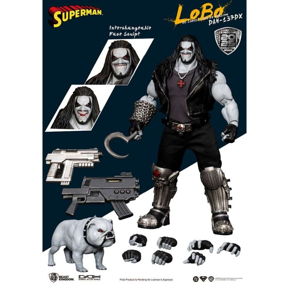 DC COMICS DAH-137DX LOBO DX VERSION ACTION FIGURE BEAST KINGDOM
