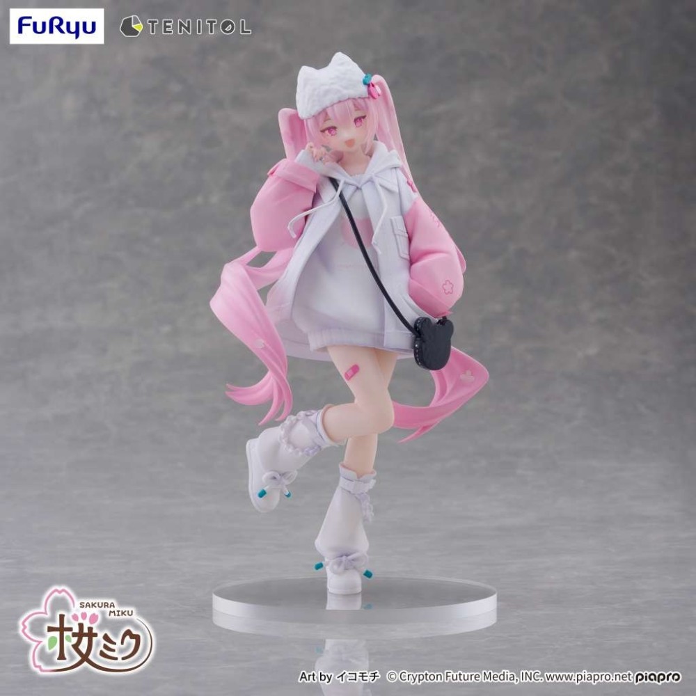 FURYU HATSUNE MIKU SAKURA MIKU COOL STYLE TENITOL PETIT PVC FIGURE STATUE