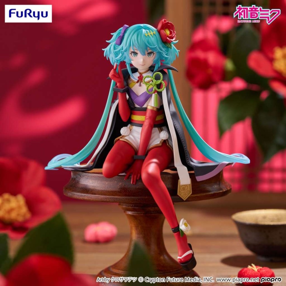 HATSUNE MIKU FLOWER FAIRY CAMELIA NOODLE STOPPER FIGURE STATUA FURYU