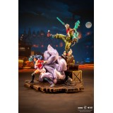 LEAGUE OF LEGENDS EKKO E AHRI 2XKO 1/10 STATUA DIORAMA PURE ARTS