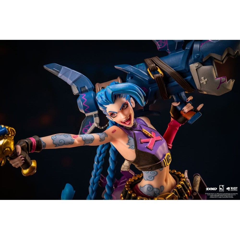 LEAGUE OF LEGENDS JINX E WARWICK 2XKO 1/10 STATUA DIORAMA PURE ARTS