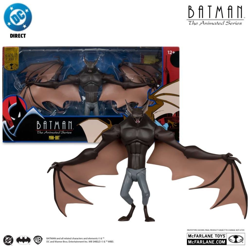DC DIRECT BATMAN THE ANIMATED SERIES MAN-BAT GOLD LABEL ACTION FIGURE MC FARLANE