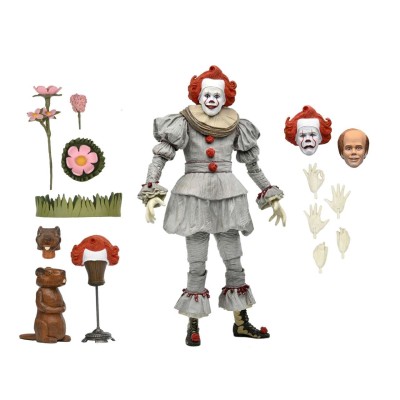 NECA IT WELCOME TO DERRY BOB AS PENNYWISE ULTIMATE SERIES PVC ACTION FIGURE