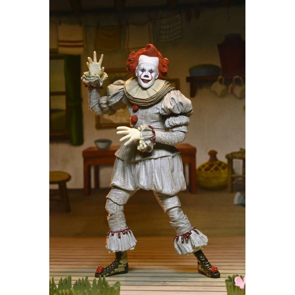 IT WELCOME TO DERRY BOB AS PENNYWISE ULTIMATE ACTION FIGURE NECA