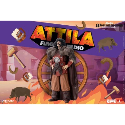 INFINITE STATUE DIEGO ABATANTUONO L'ECCEZZZIUNALE ATTILA FLAGELLO DI DIO PVC CINE MINI FIGURE
