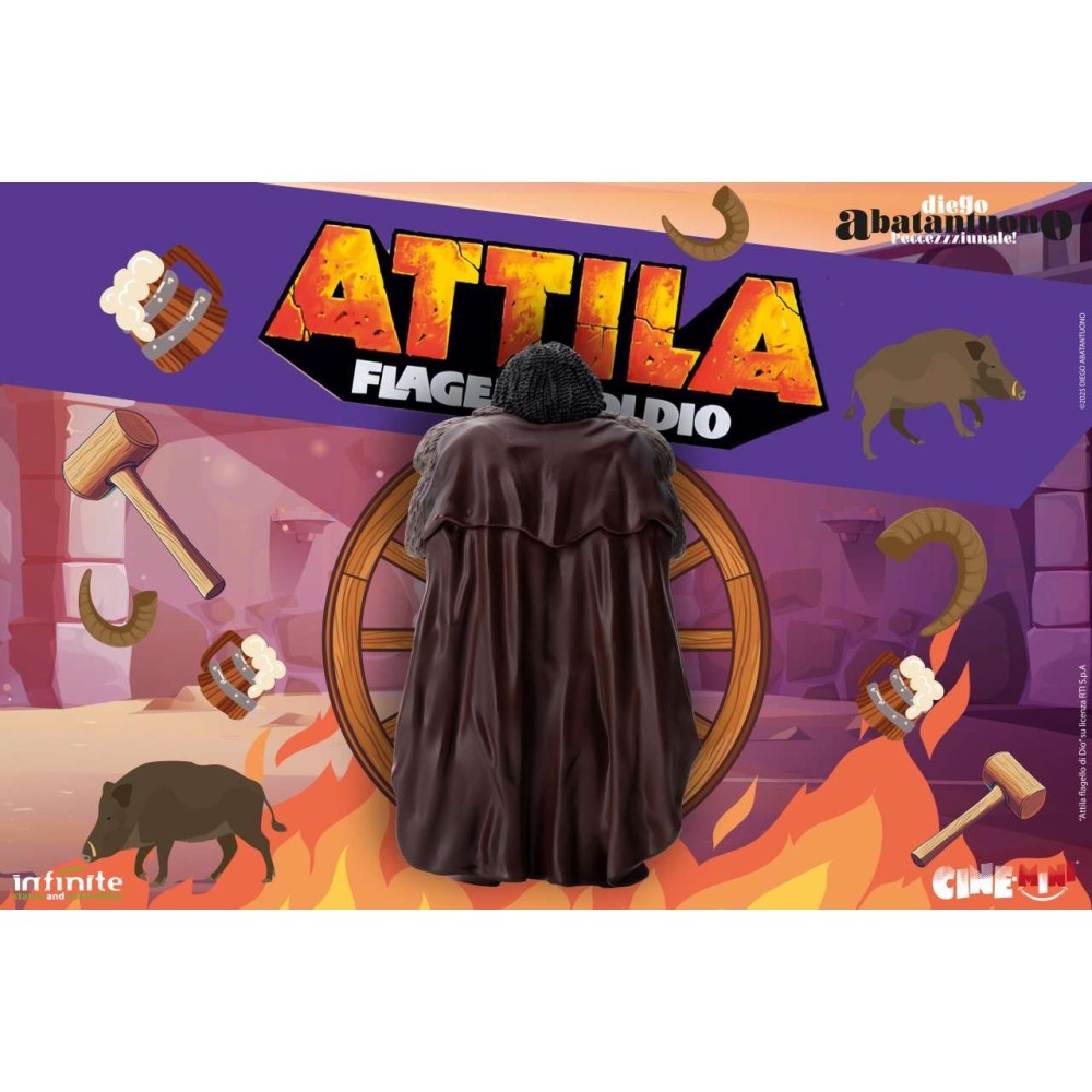 INFINITE STATUE DIEGO ABATANTUONO L'ECCEZZZIUNALE ATTILA FLAGELLO DI DIO PVC CINE MINI FIGURE