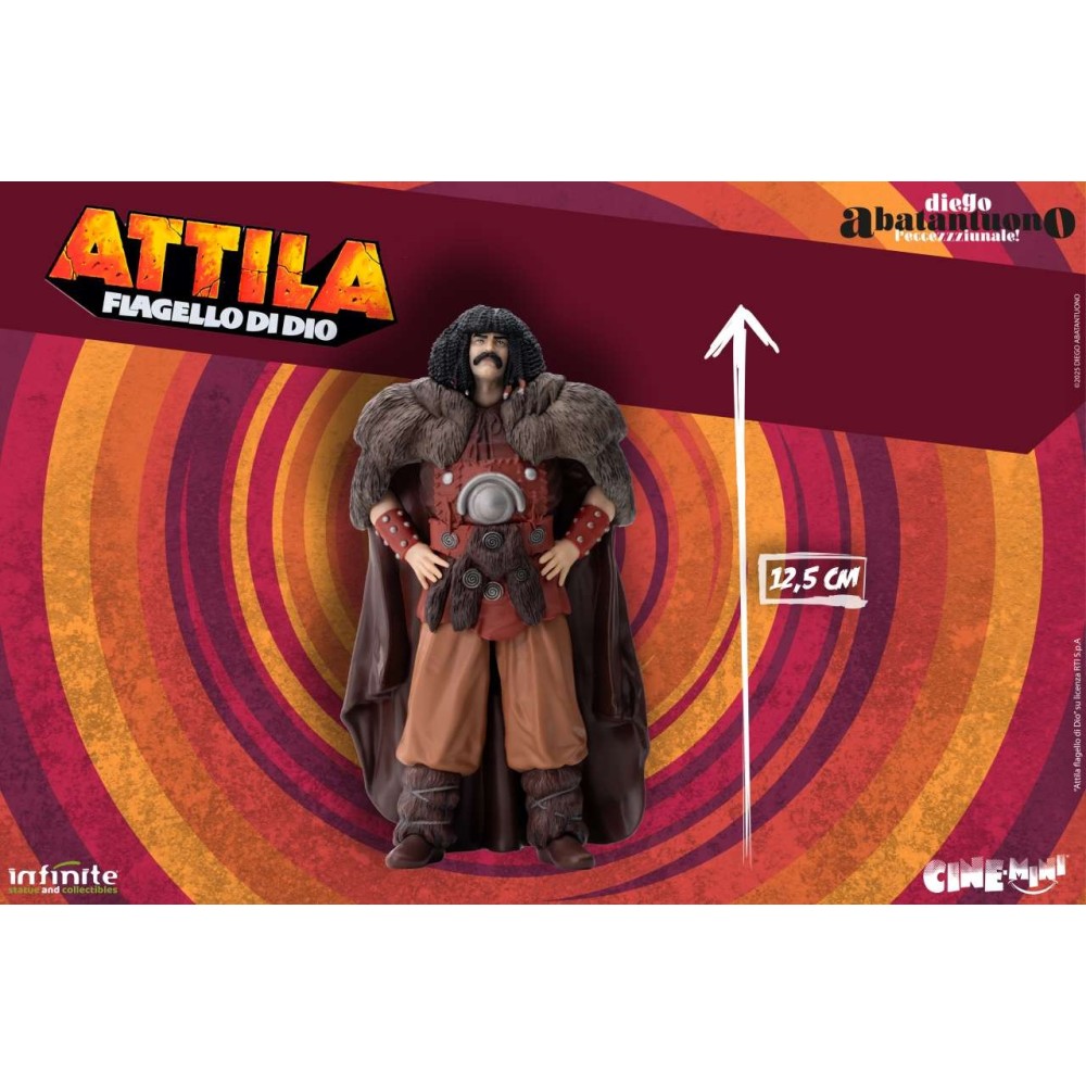 INFINITE STATUE DIEGO ABATANTUONO L'ECCEZZZIUNALE ATTILA FLAGELLO DI DIO PVC CINE MINI FIGURE