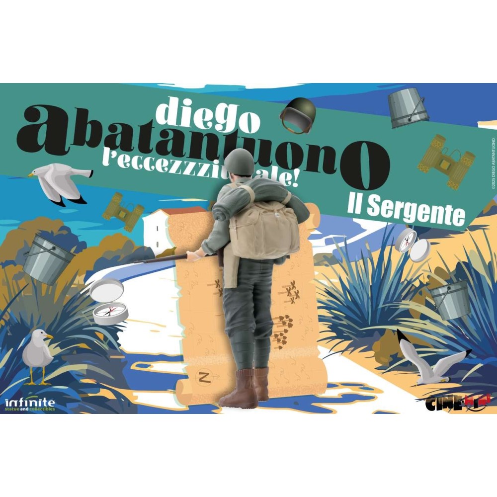 DIEGO ABATANTUONO IL SERGENTE LORUSSO PVC CINE MINI FIGURE INFINITE STATUE