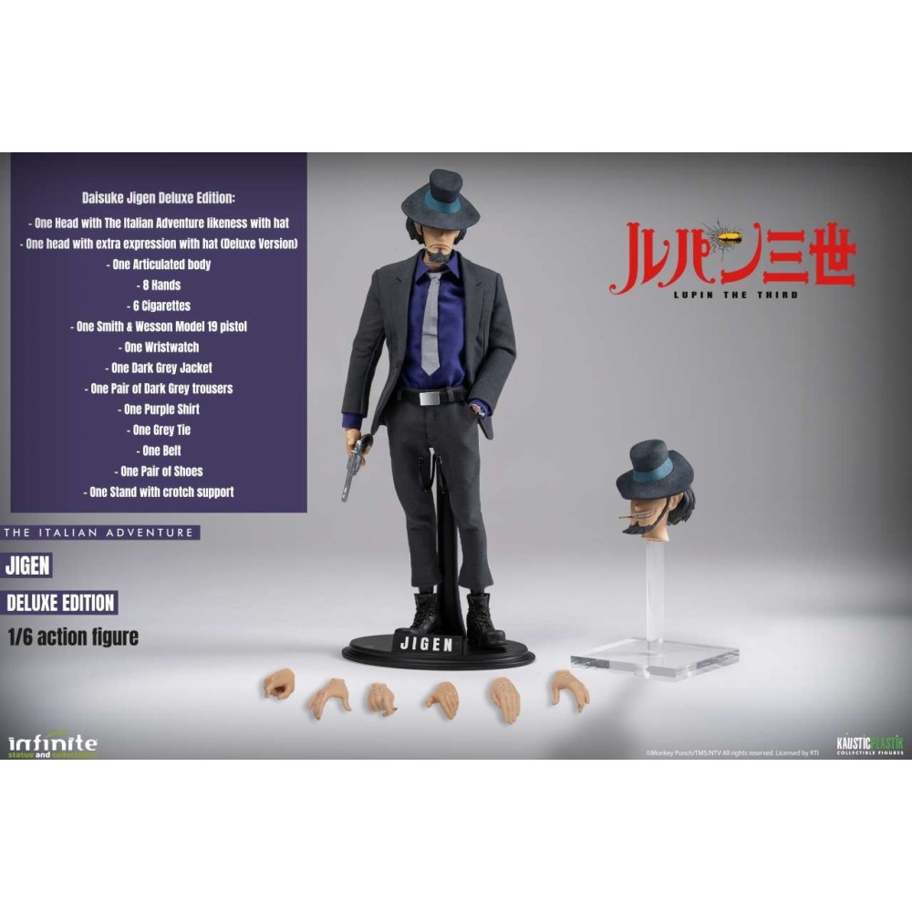 INFINITE STATUE LUPIN THE THIRD L'AVVENTURA ITALIANA DAISUKE JIGEN DELUXE VERSION ACTION FIGURE