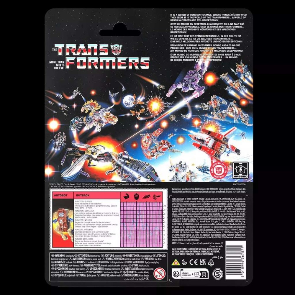 TRANSFORMERS RETRO G1 AUTOBOT OUTBACK ACTION FIGURE HASBRO