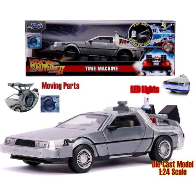 BACK TO THE FUTURE PART II DELOREAN DIE CAST 1/24 MODEL SIMBA TOYS