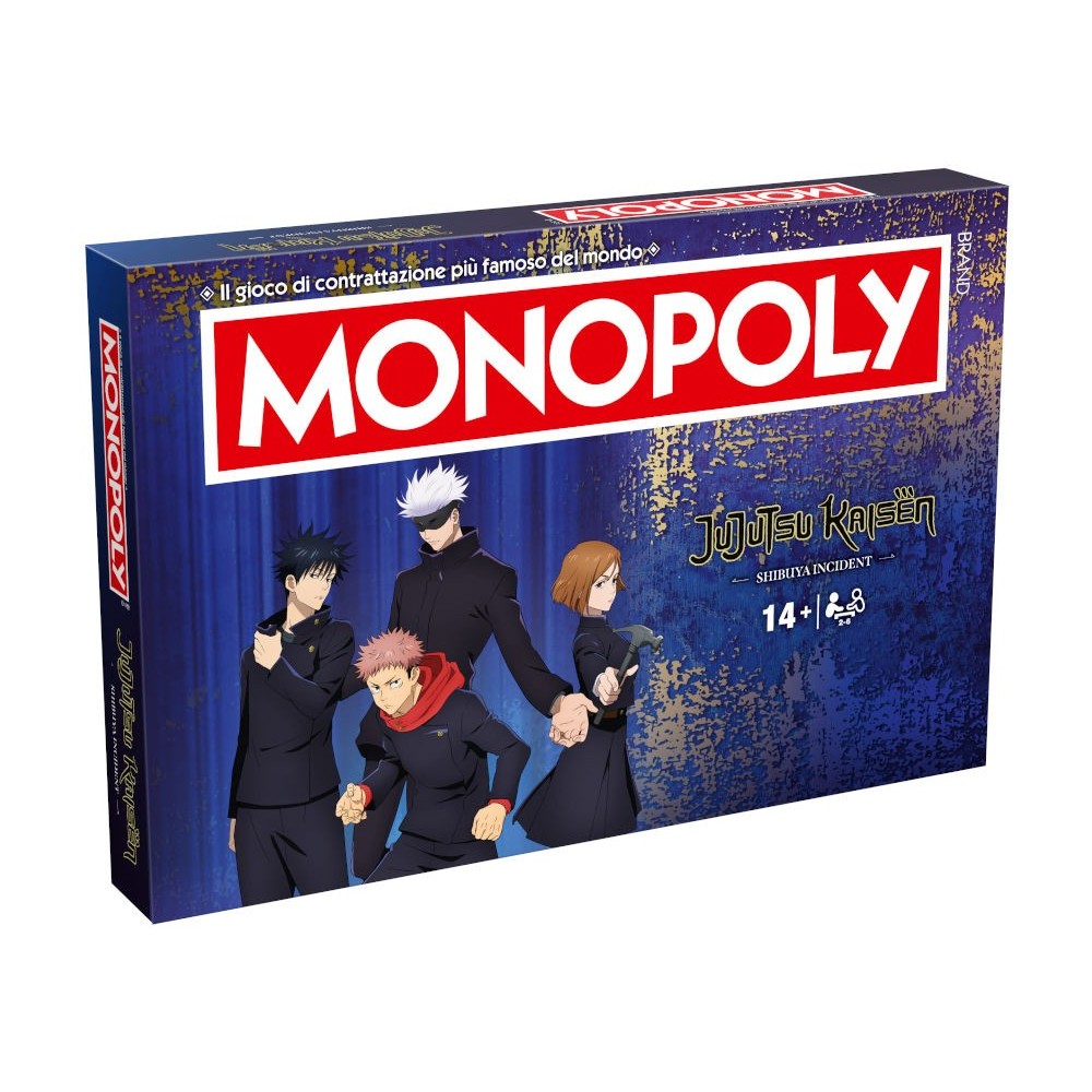 WINNING MOVES MONOPOLY JUJUTSU KAISEN SHIBUYA INCIDENT ITALIAN EDITION