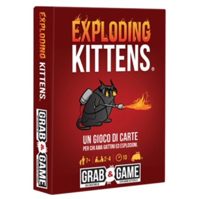 ASMODEE EXPLODING KITTENS CRAB AND GAME ITALIAN EDITION