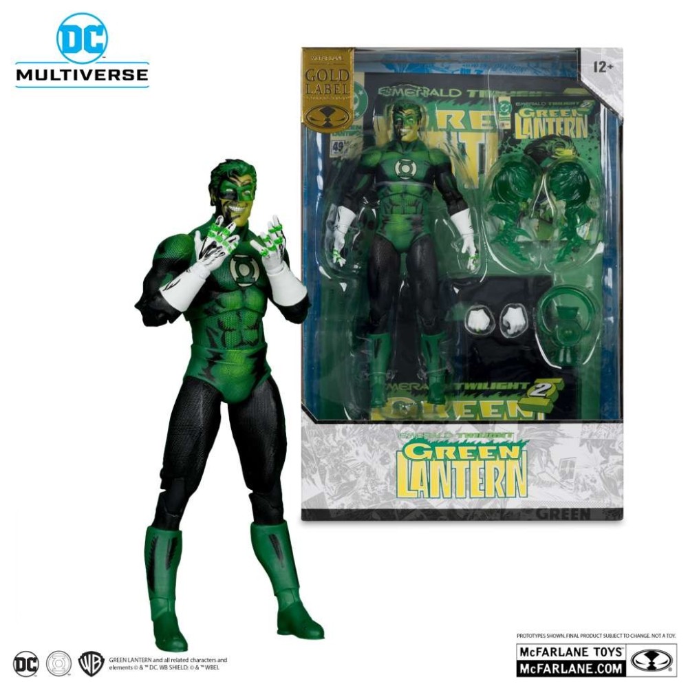 MC FARLANE DC MULTIVERSE COVER RECREATION GREEN LANTERN EMERALD TWILIGHT ACTION FIGURE