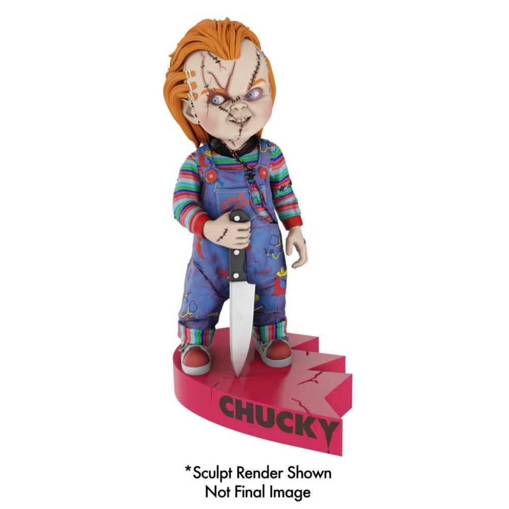 BRIDE OF CHUCKY - CHUCKY HEART CONNECT BOBBLE HEAD KNOCKER FIGURE NECA