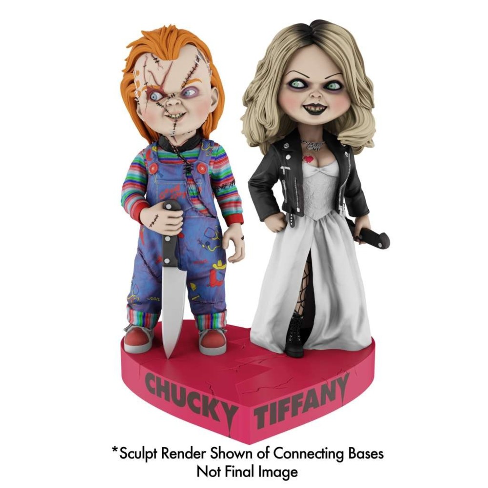 NECA BRIDE OF CHUCKY - TIFFANY HEART CONNECT BOBBLE HEAD KNOCKER RESIN FIGURE