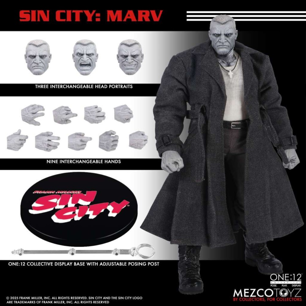 SIN CITY MARV ONE:12 COLLECTIVE ACTION FIGURE MEZCO TOYS