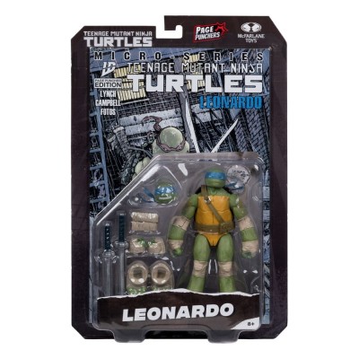 TEENAGE MUTANT NINJA TURTLES PAGE PUNCHERS LEONARDO ACTION FIGURE MC FARLANE