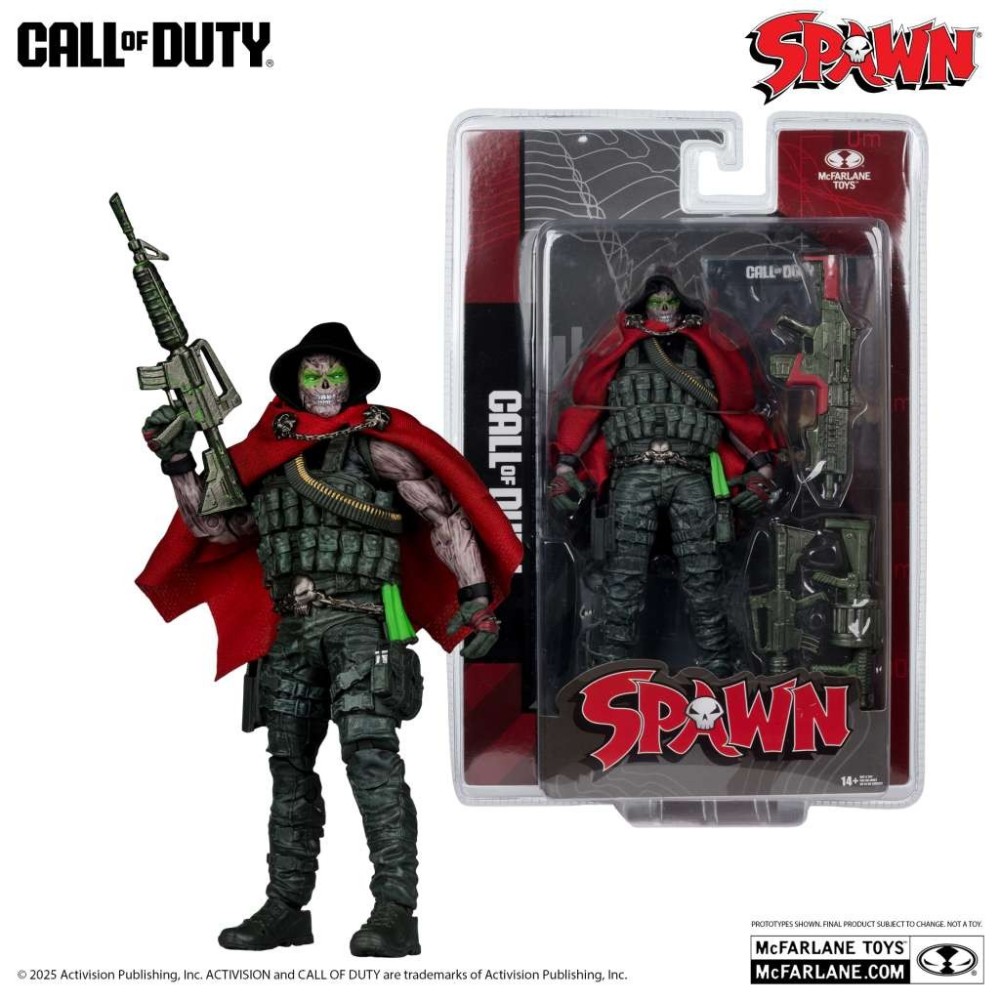 MC FARLANE CALL OF DUTY 7 BURNED SPAWN PVC ACTION FIGURE