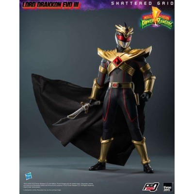 THREEZERO POWER RANGERS SHATTERED GRID LORD DRAKKON EVO III 1/6 SCALE PVC ACTION FIGURE