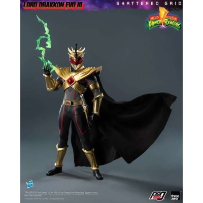 POWER RANGERS SHATTERED GRID LORD DRAKKON EVO III 30CM ACTION FIGURE THREEZERO