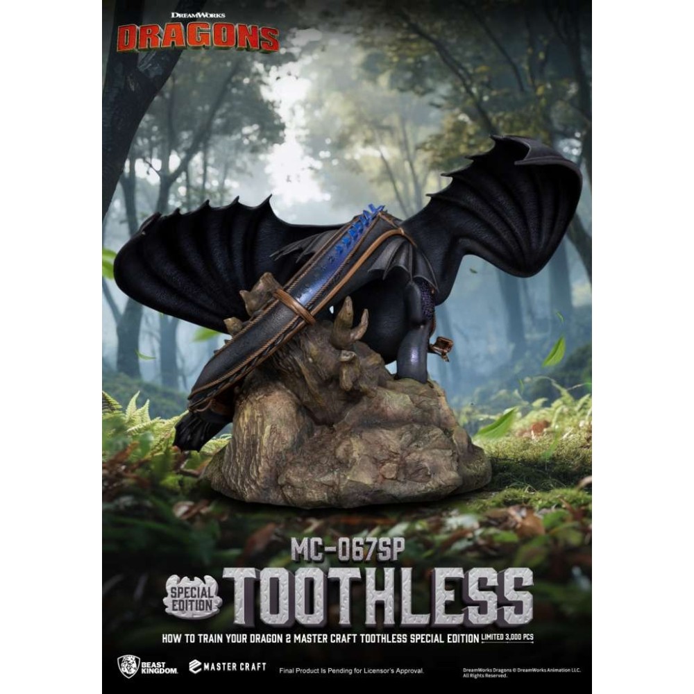 BEAST KINGDOM HOW TO TRAIN YOUR DRAGON 2 TOOTHLESS MASTER CRAFT STATUE RESIN FIGURE
