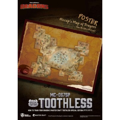 HOW TO TRAIN YOUR DRAGON 2 TOOTHLESS MASTER CRAFT STATUA RESINA FIGURE BEAST KINGDOM