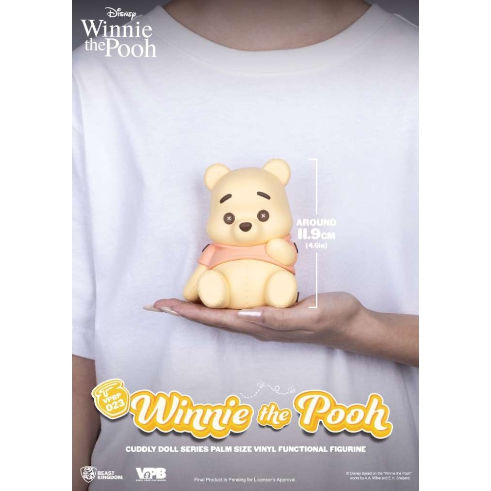 BEAST KINGDOM WINNIE THE POOH CUDDLY DOLL PALM SIZE VYNIL MONEY BANK