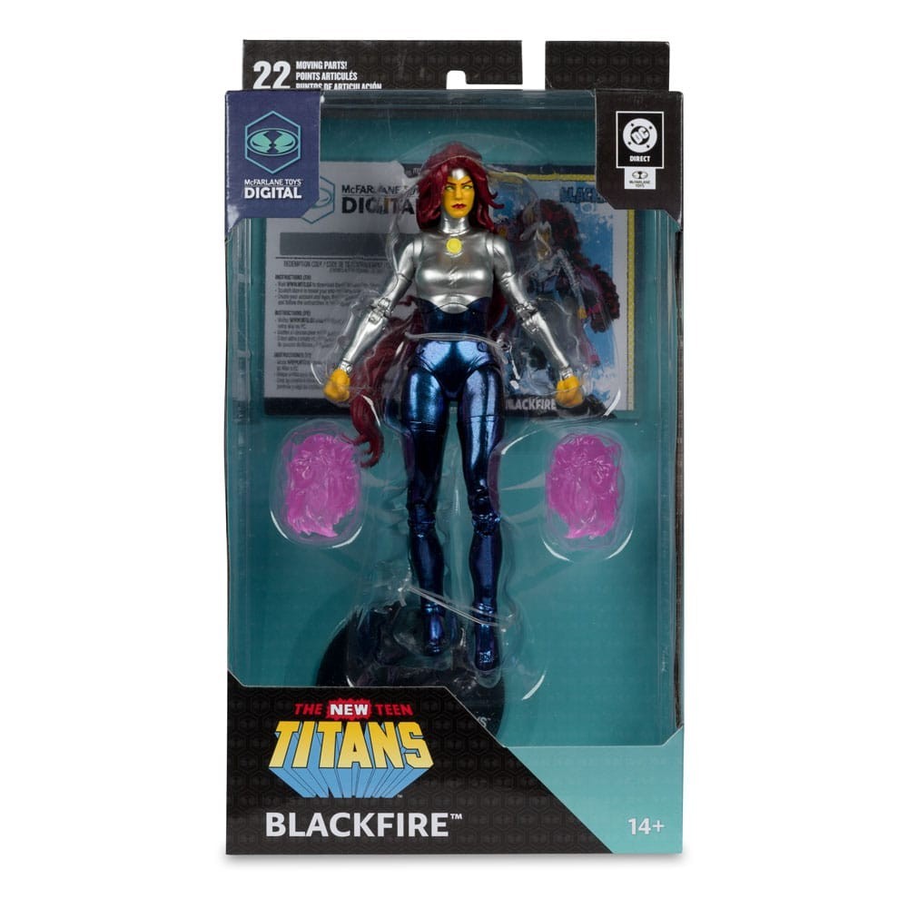 MCFARLANE TOYS DIGITAL BLACKFIRE THE NEW TEEN TITANS ACTION FIGURE MC FARLANE