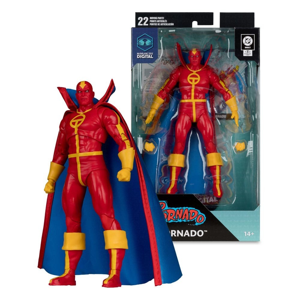 MCFARLANE TOYS DIGITAL RED TORNADO DC THE BRONZE AGE ACTION FIGURE MC FARLANE