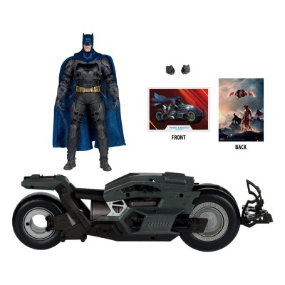 DC MULTIVERSE THE FLASH BATMAN AND BATCYCLE ACTION FIGURE MC FARLANE
