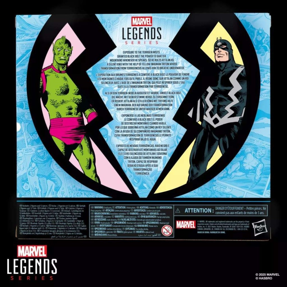 MARVEL LEGENDS INHUMANS BLACK BOLT & TRITON 2-PACK ACTION FIGURES HASBRO