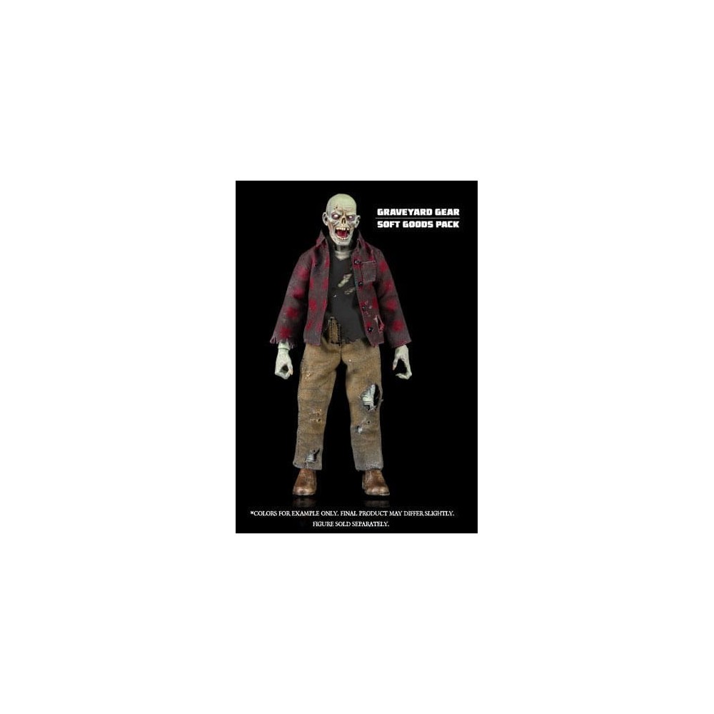 FOUR HORSEMEN TOYS GRAVEYARD SERIES WORKER ZOMBIE SOFT GOOD PACK ACCESSORY SET