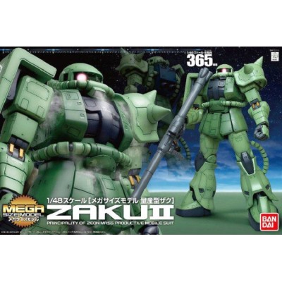 BANDAI MEGA SIZE MODEL MSM GUNDAM MS-06 ZAKU II 1/48 MODEL KIT