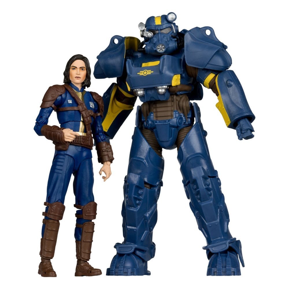 MC FARLANE FALLOUT T-60 VAULT TEC & SOLE SURVIVOR 2-PACK PVC ACTION FIGURE
