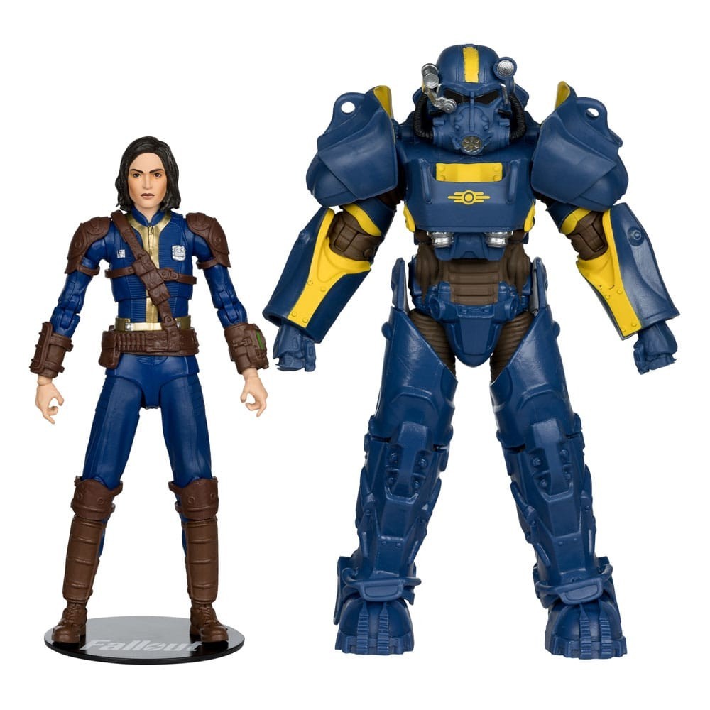 MC FARLANE FALLOUT T-60 VAULT TEC & SOLE SURVIVOR 2-PACK PVC ACTION FIGURE