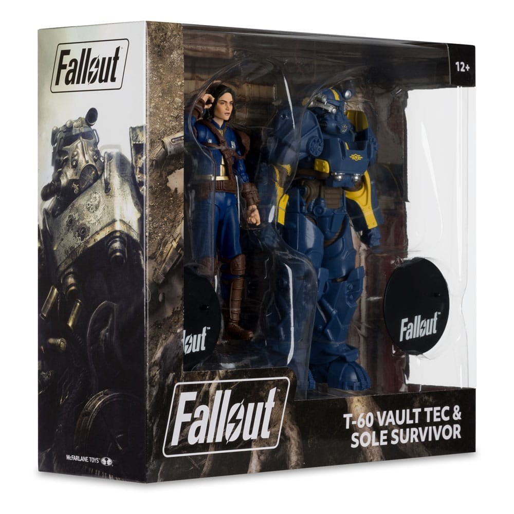 FALLOUT T-60 VAULT TEC & SOLE SURVIVOR ACTION FIGURE MC FARLANE