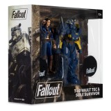 MC FARLANE FALLOUT T-60 VAULT TEC & SOLE SURVIVOR 2-PACK PVC ACTION FIGURE