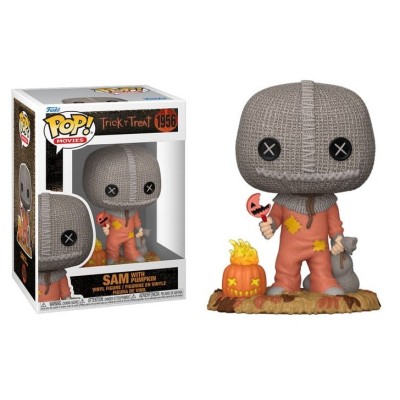FUNKO FUNKO POP! MOVIES TRICK 'R TREAT SAM WITH PUMPKIN PVC BOBBLE HEAD FIGURE
