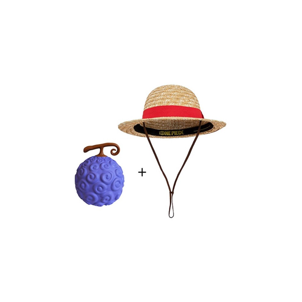 ONE PIECE GIFT SET - CAPPELLO DI PAGLIA E ANTISTRESS CINEREPLICAS
