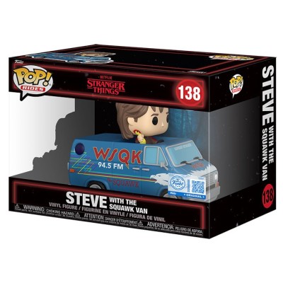 FUNKO FUNKO POP! RIDES STRANGER THINGS STEVE WITH THE SQUAWK VAN BOBBLE HEAD FIGURE