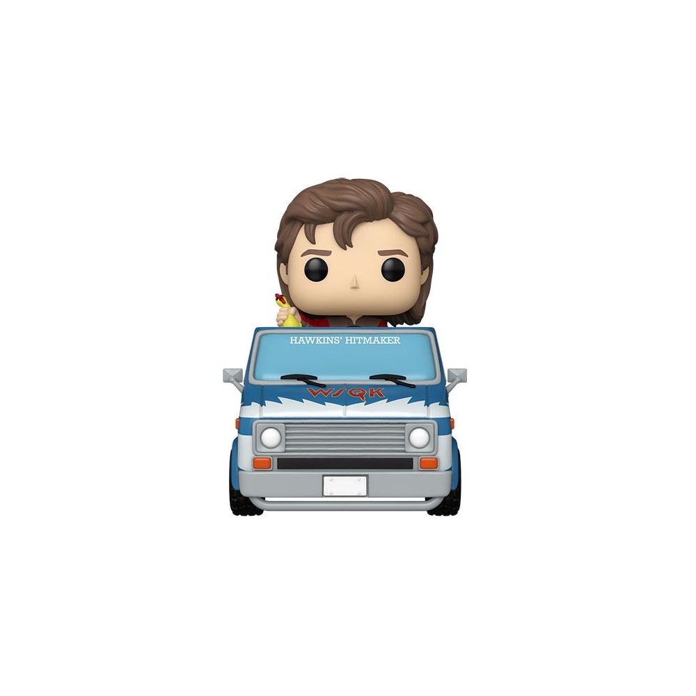 FUNKO FUNKO POP! RIDES STRANGER THINGS STEVE WITH THE SQUAWK VAN BOBBLE HEAD FIGURE