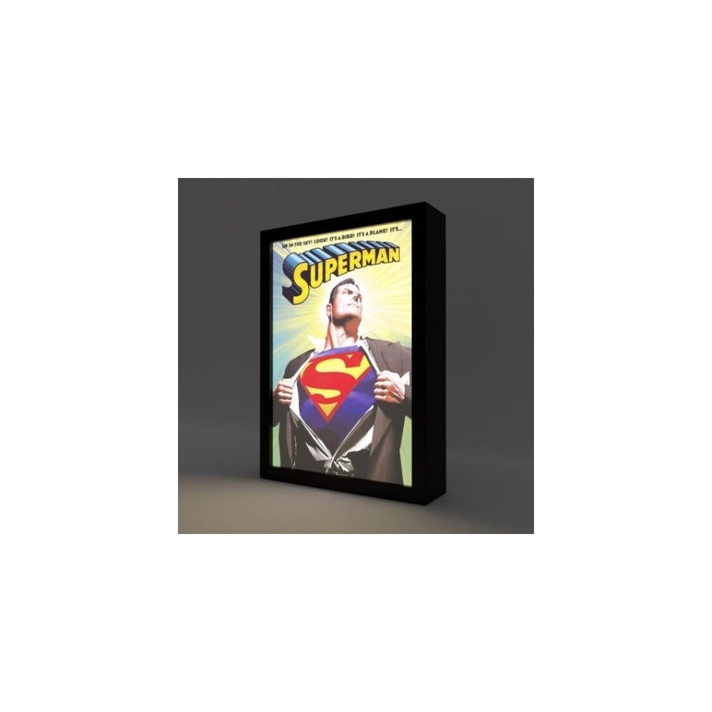 SUPERMAN QUADRO RETROILLUMINATO 20X28CM GRUPO ERIK