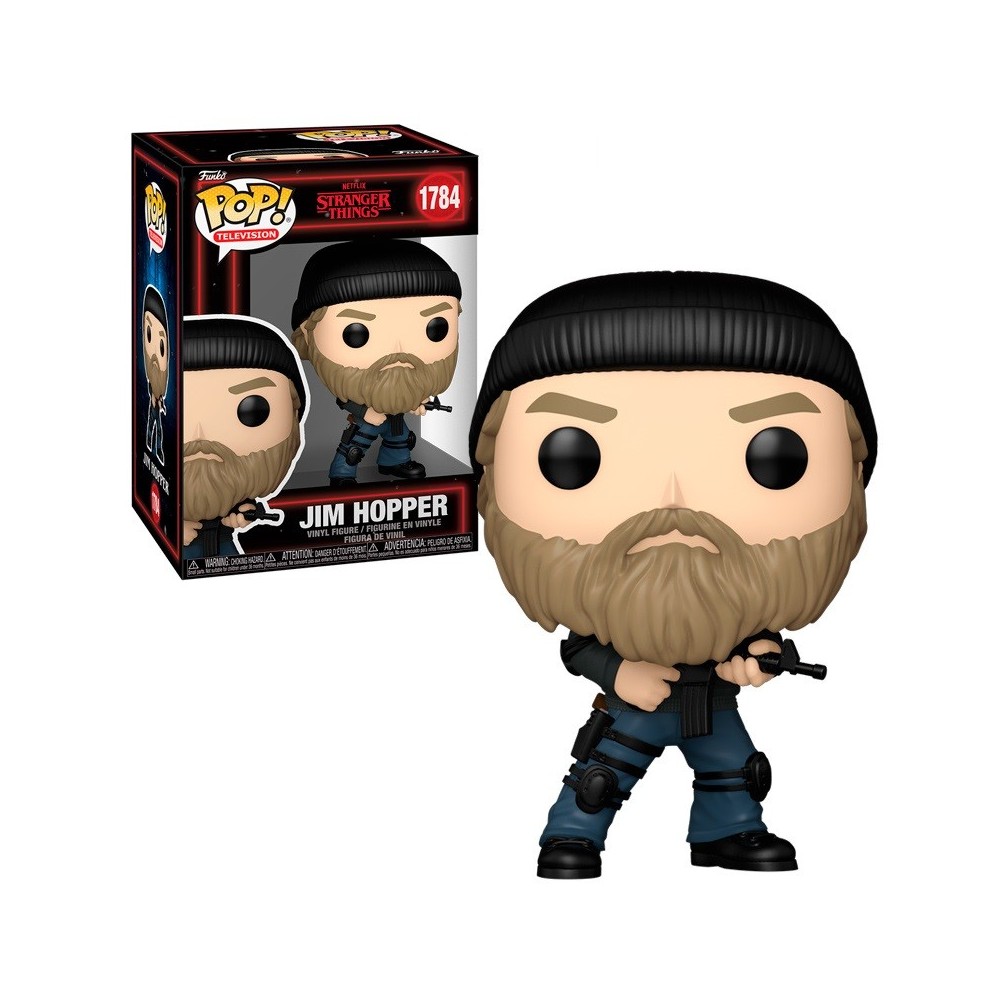 FUNKO POP! STRANGER THINGS JIM HOPPER 1784 BOBBLE HEAD KNOCKER FIGURE FUNKO