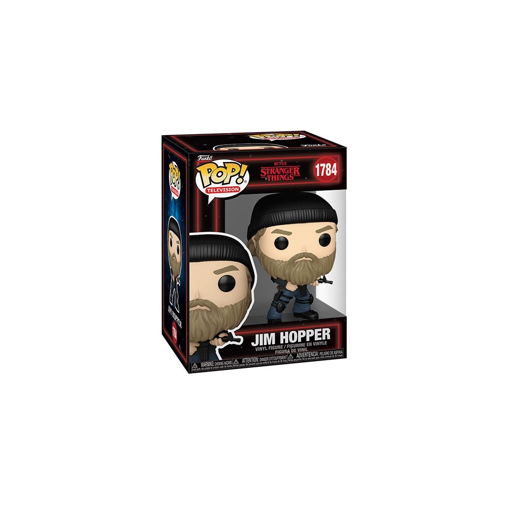 FUNKO POP! STRANGER THINGS JIM HOPPER 1784 BOBBLE HEAD KNOCKER FIGURE FUNKO