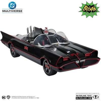 MC FARLANE DC MULTIVERSE VEHICLE BATMAN 1966 BATMOBILE PVC ACTION FIGURE