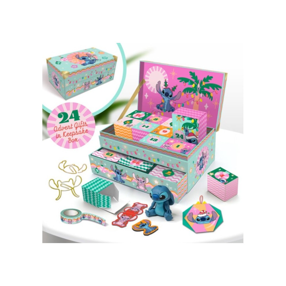 DISNEY STITCH KEEPSAKE CALENDARIO DELL'AVVENTO 24 GIORNI PALADONE PRODUCTS